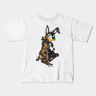 Bobtail BunnyCat: Chimera (Black) Kids T-Shirt